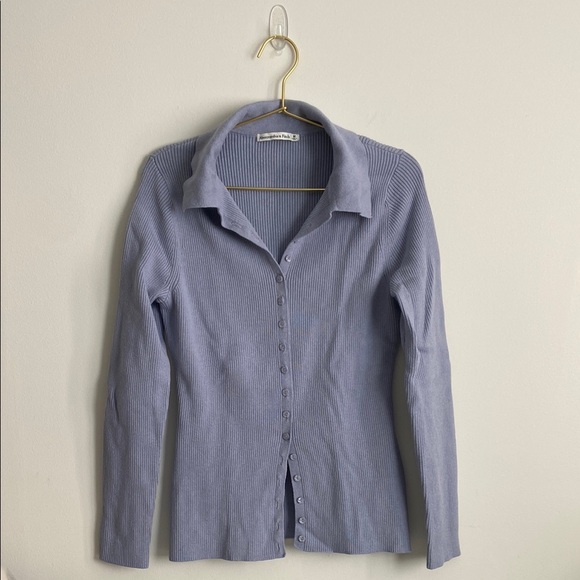 Abercrombie Slim Collared Cardigan SIZE M - Picture 3 of 8